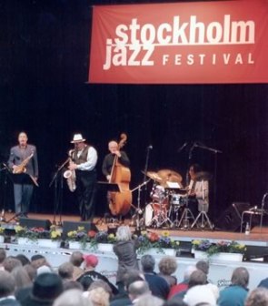 With Joe Lovano Quartet, Stokholm Jazz Festival, late 90s